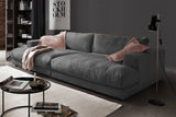 KAWOLA Big Sofa MADELINE Cord grau