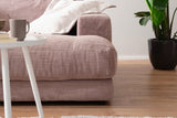 KAWOLA Big Sofa MADELINE Cord rosa