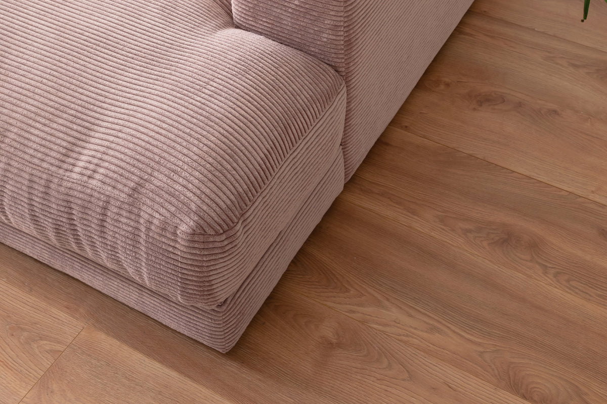 KAWOLA Big Sofa MADELINE Cord rosa