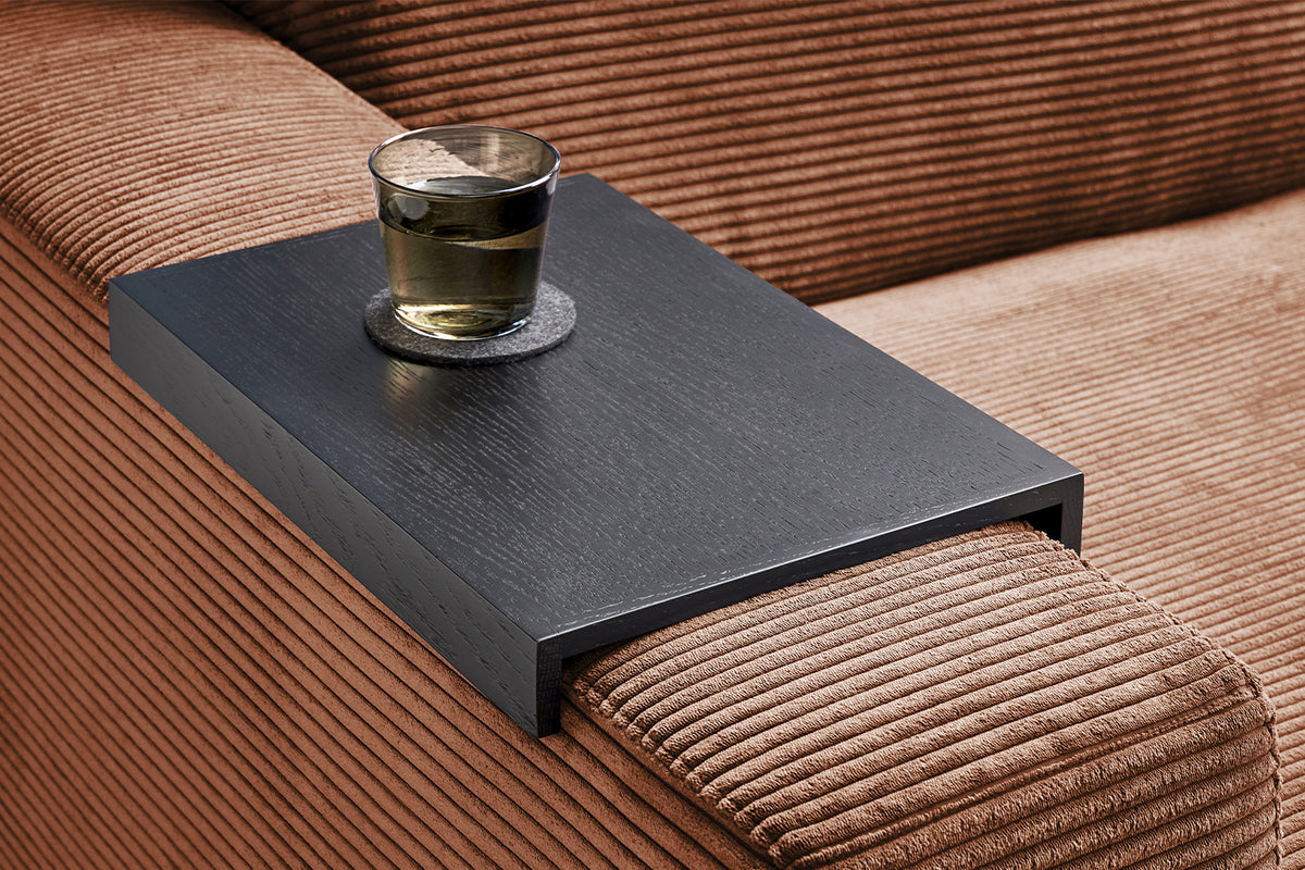 KAWOLA Big Sofa MADELINE Cord rost