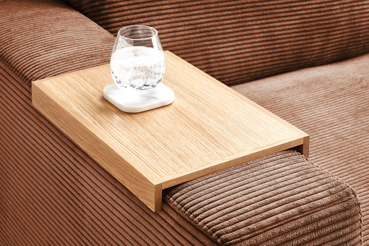 KAWOLA Big Sofa MADELINE Cord rost