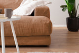 KAWOLA Big Sofa MADELINE Cord rost