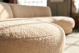 KAWOLA Big Sofa PADANA Stoff creme