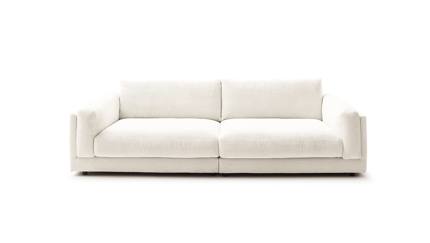 KAWOLA Big Sofa RAINA Cord cremeweiß