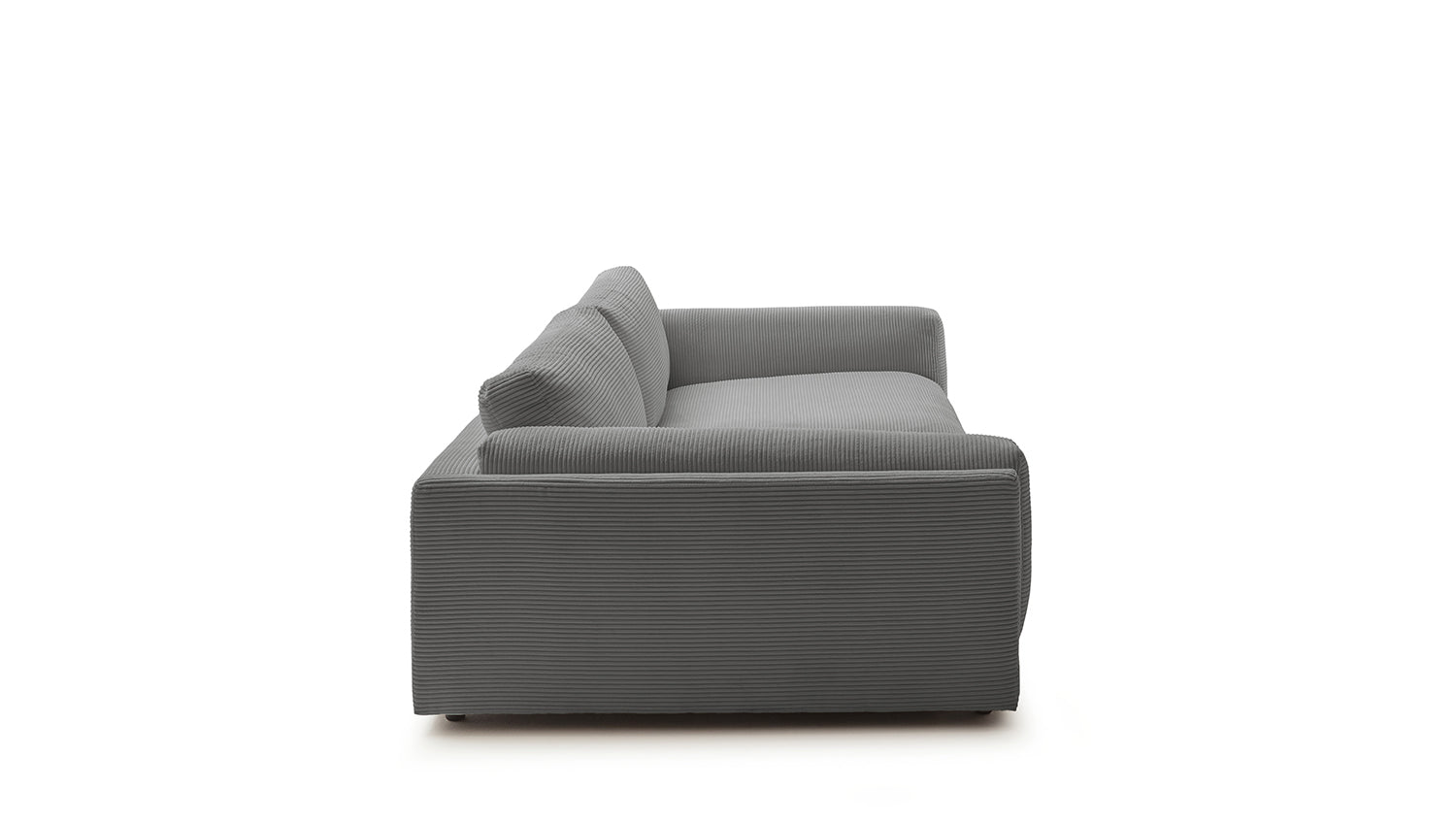 KAWOLA Big Sofa RAINA Cord grau