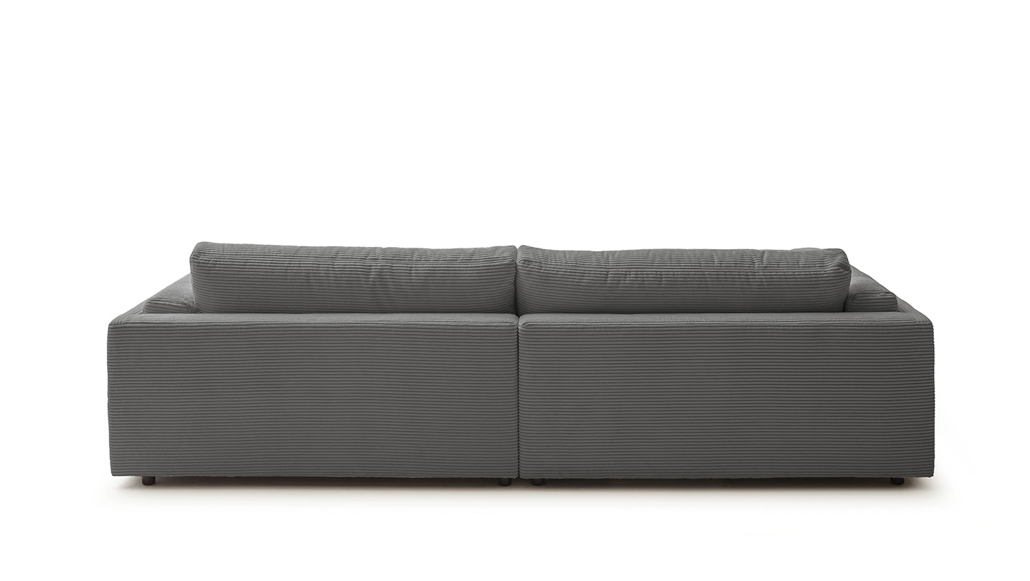 KAWOLA Big Sofa RAINA Cord grau