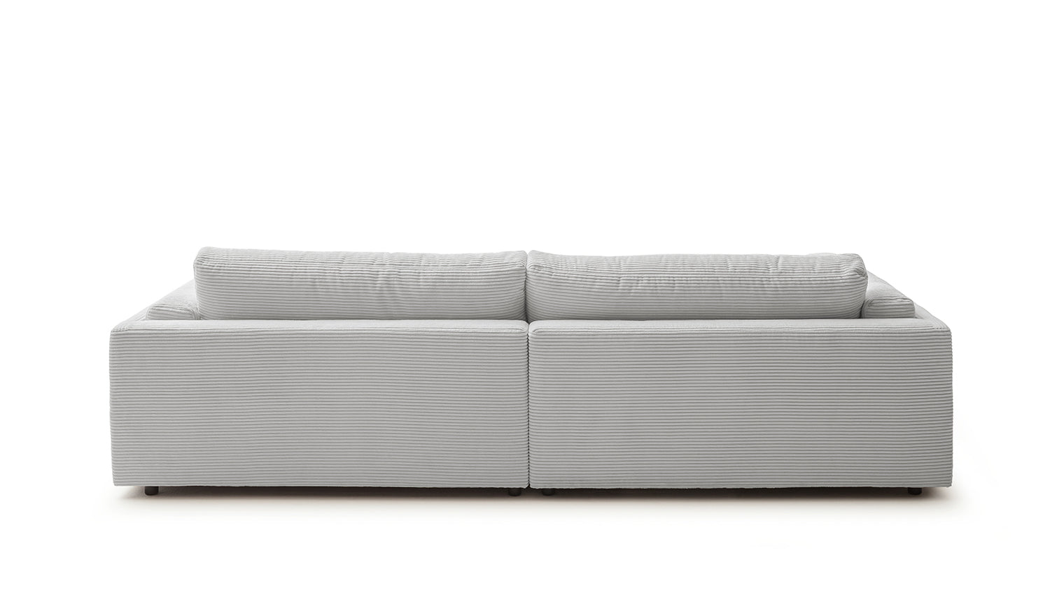 KAWOLA Big Sofa RAINA Cord hellgrau