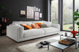 KAWOLA Big Sofa RAINA Cord hellgrau, 254 x 150
