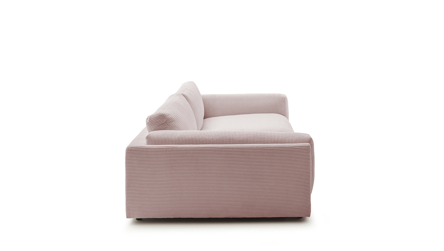 KAWOLA Big Sofa RAINA Cord rosa