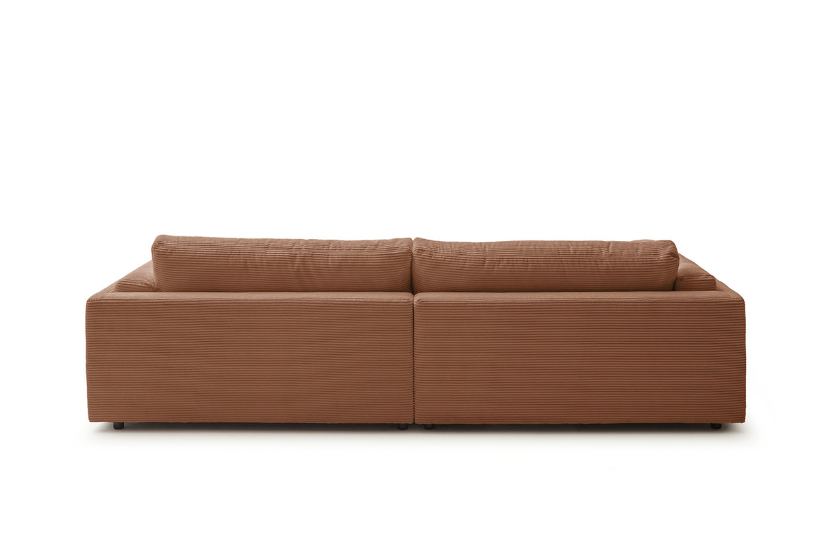 KAWOLA Big Sofa RAINA Cord rost