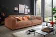 KAWOLA Big Sofa RAINA Cord rost, 254 x 150