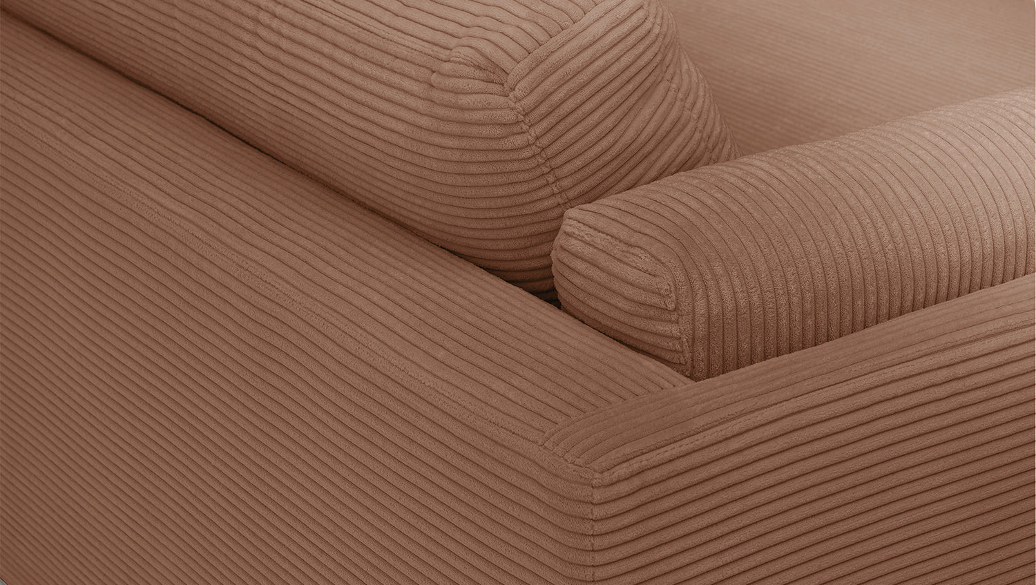 KAWOLA Big Sofa RAINA Cord rost