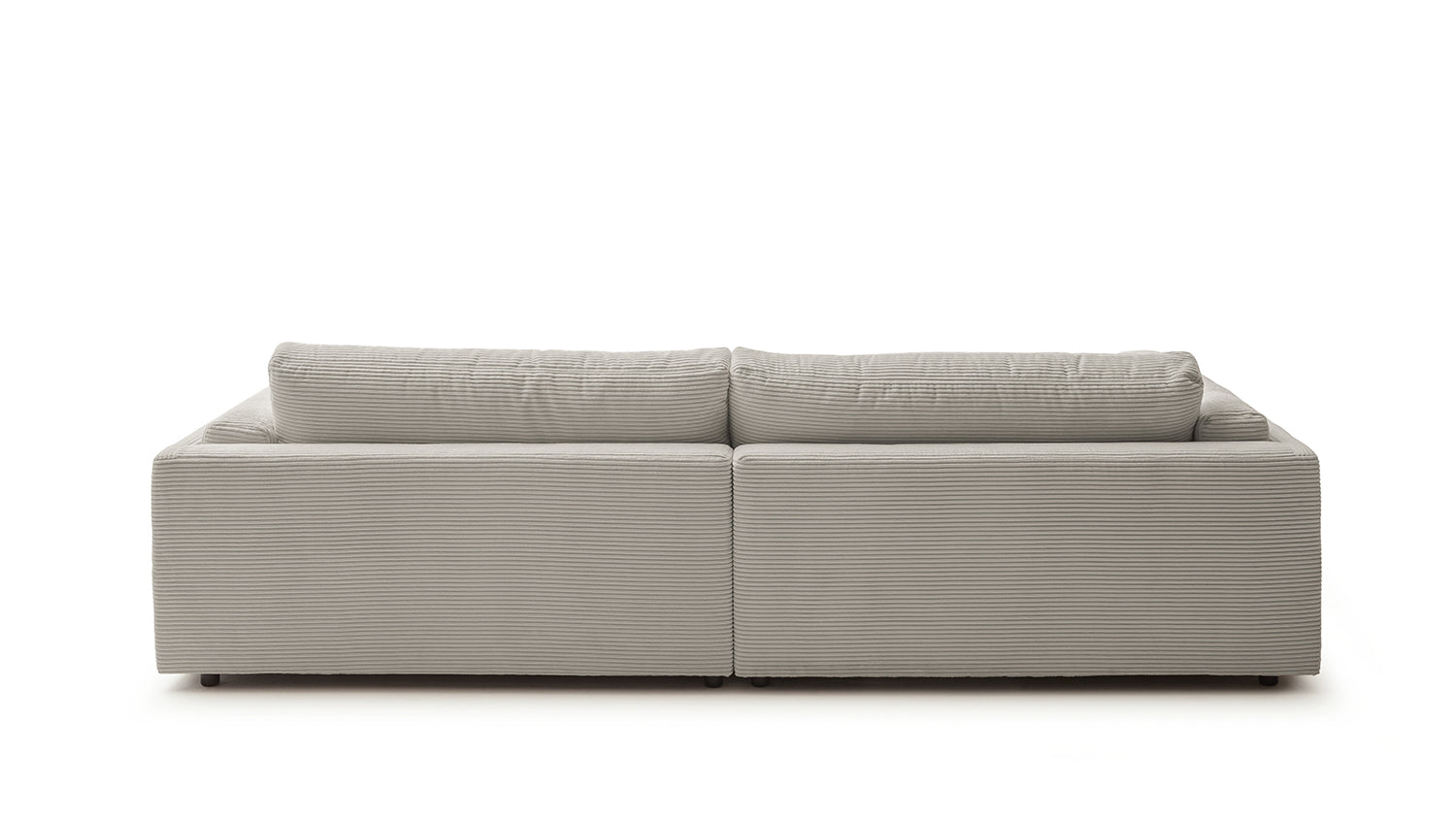 KAWOLA Big Sofa RAINA Cord steingrau