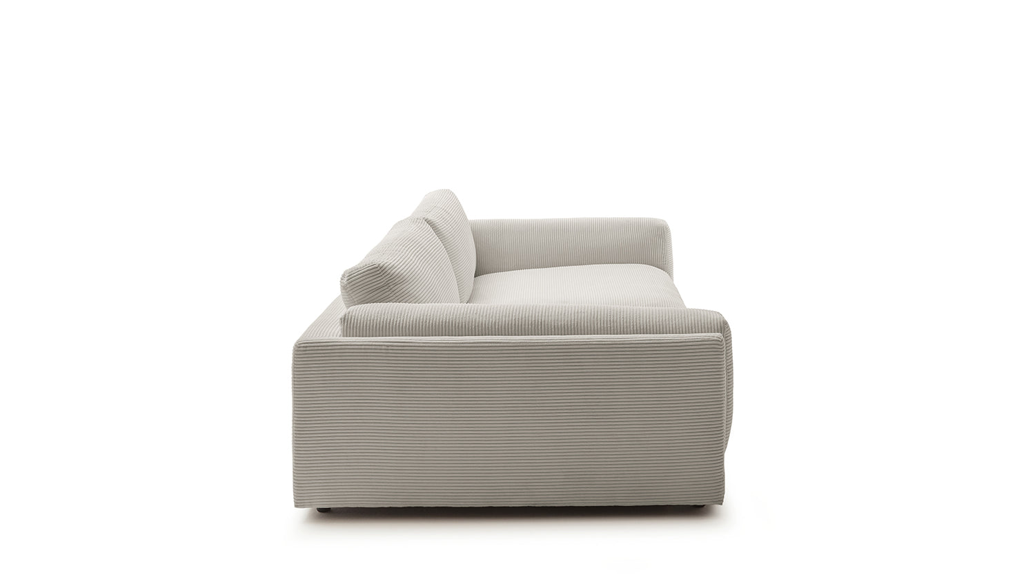 KAWOLA Big Sofa RAINA Cord steingrau
