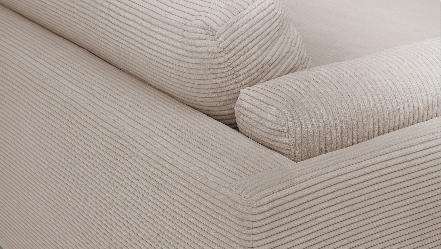 KAWOLA Big Sofa RAINA Cord taupe