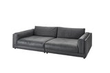 KAWOLA Big Sofa RAINA Leder anthrazit