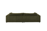 KAWOLA Big Sofa RAINA Leder olivgrün