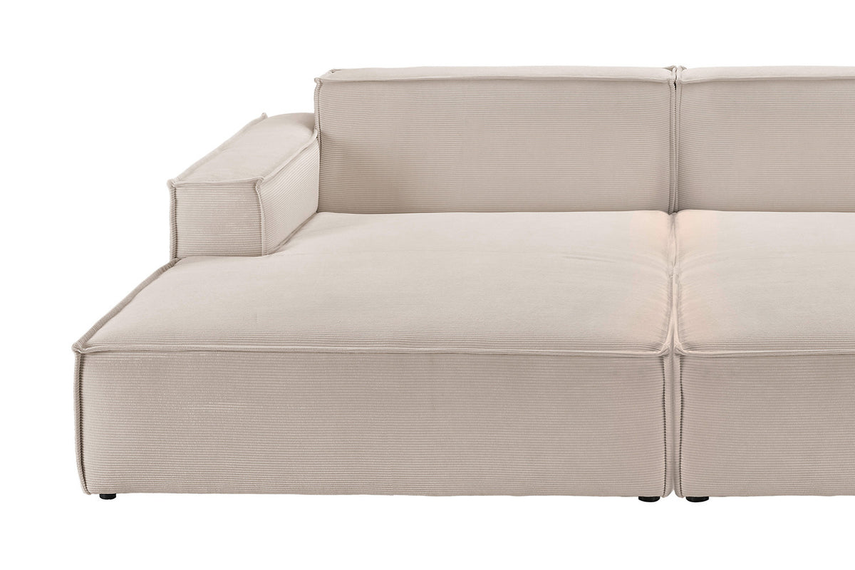 KAWOLA Big Sofa SAMU Feincord beige