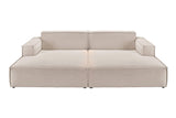 KAWOLA Big Sofa SAMU Feincord beige