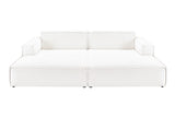 KAWOLA Big Sofa SAMU Feincord weiß