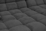 KAWOLA Big Sofa VIVIEN Feincord anthrazit