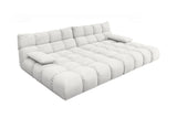 KAWOLA Big Sofa VIVIEN Feincord weiß