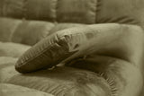 KAWOLA Big Sofa VIVIEN Velvet oliv