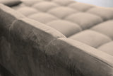 KAWOLA Big Sofa VIVIEN Velvet sand