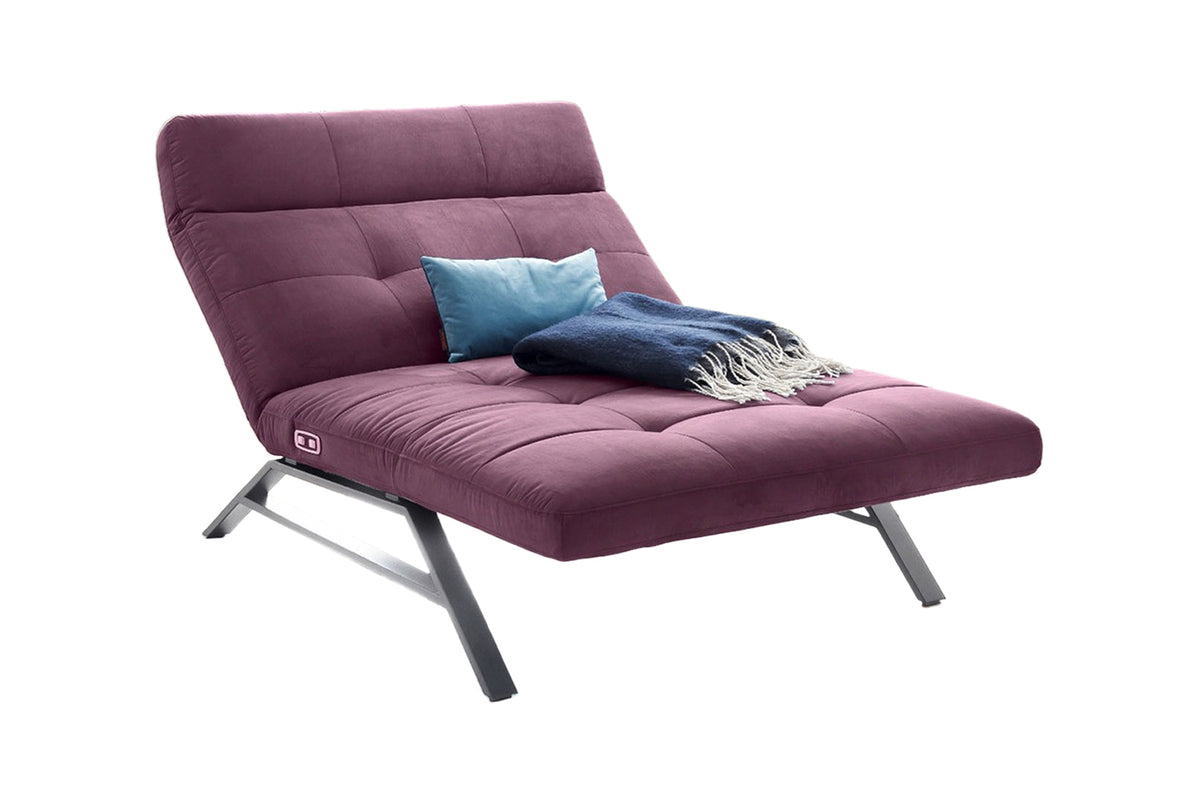 KAWOLA Doppelliege AMERIVA Relaxliege Maxi Velvet purple