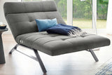 KAWOLA Doppelliege AMERIVA Relaxliege Maxi Velvet silber
