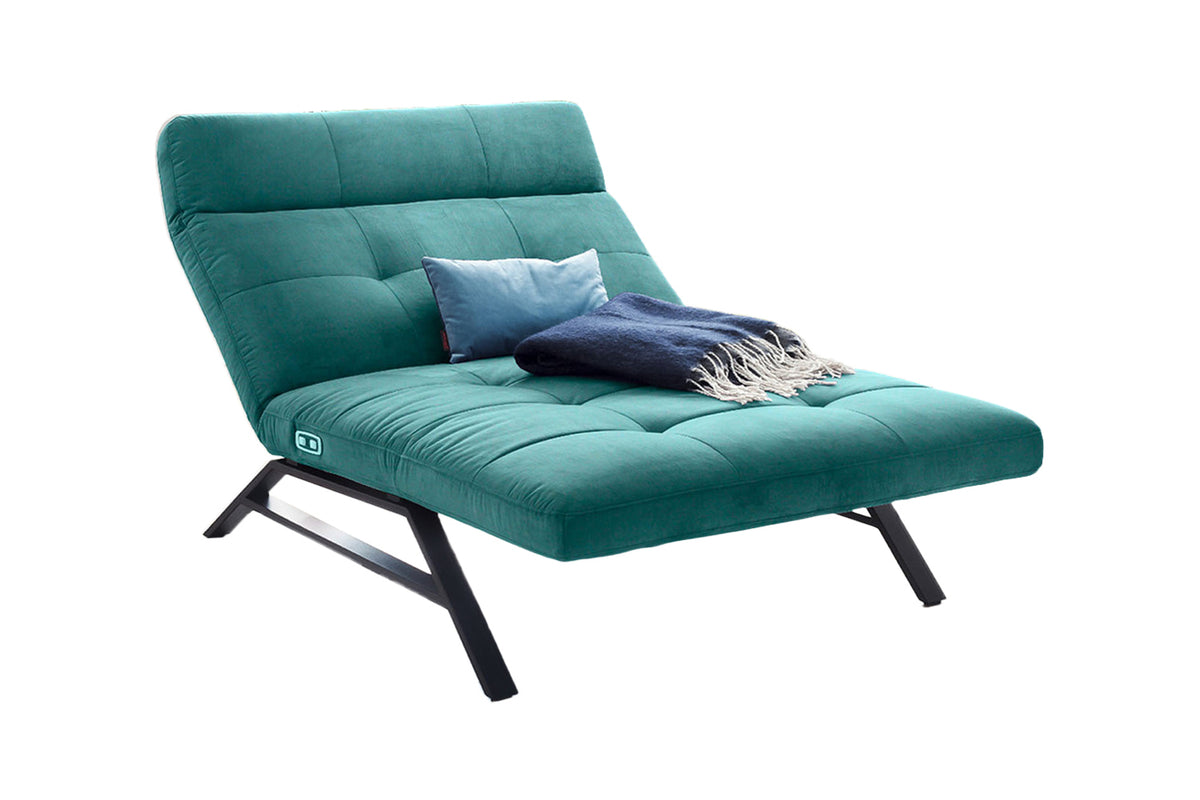 KAWOLA Doppelliege AMERIVA Relaxliege Maxi Velvet smaragd