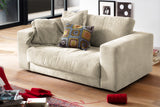 KAWOLA Doppelsessel MADELINE Loveseat Cord cremeweiß