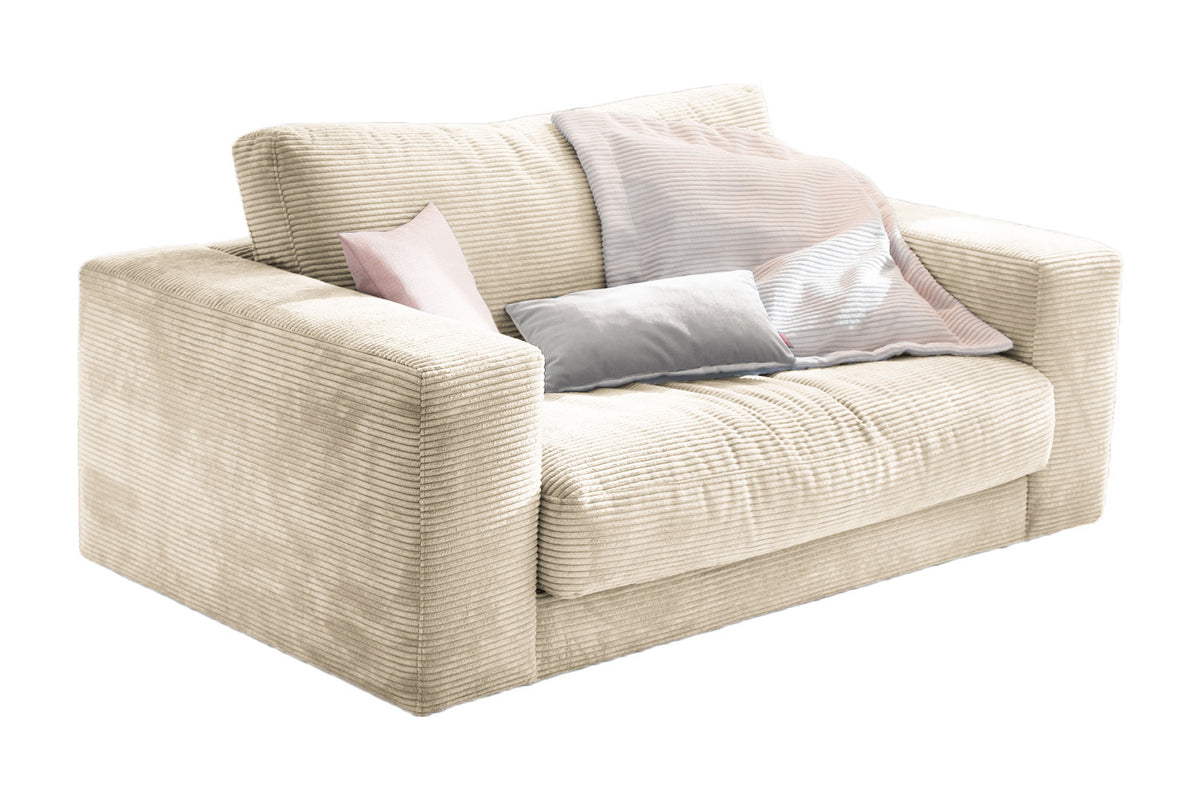 KAWOLA Doppelsessel MADELINE Loveseat Cord cremeweiß