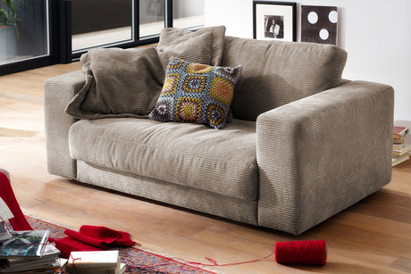 KAWOLA Doppelsessel MADELINE Loveseat Cord taupe