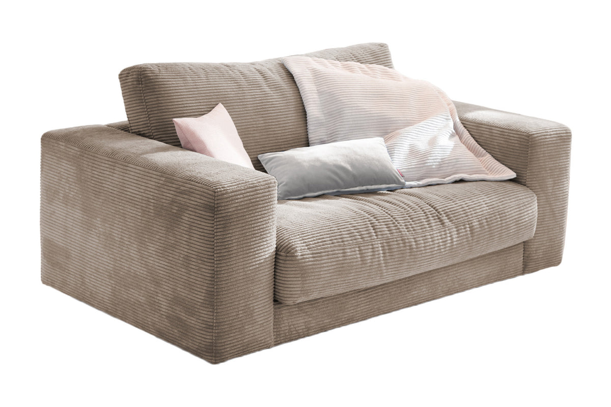 KAWOLA Doppelsessel MADELINE Loveseat Cord taupe