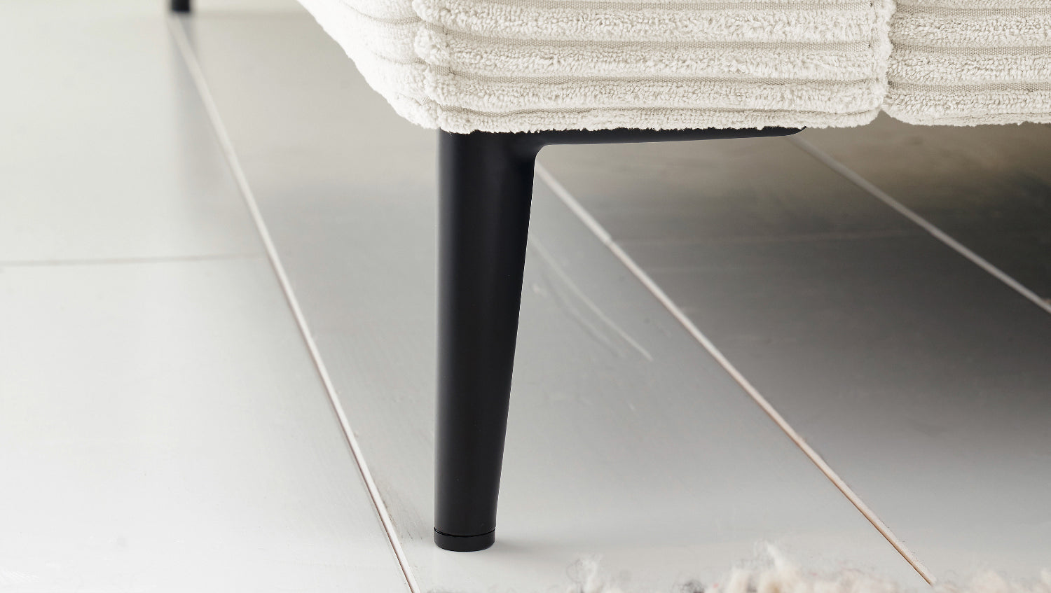 KAWOLA Ecksofa CARA Sofa Cord cremeweiß