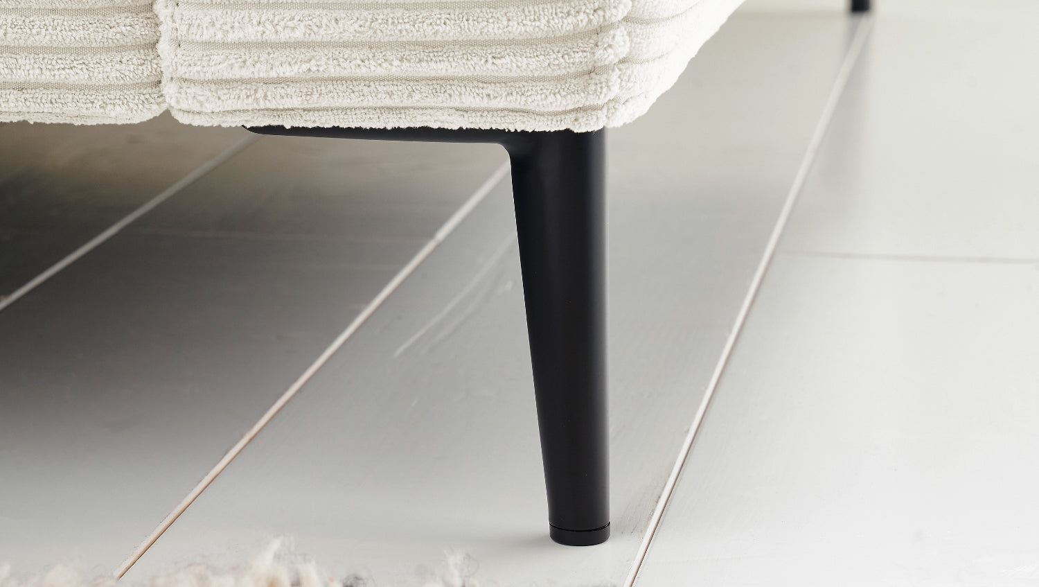 KAWOLA Ecksofa CARA Sofa Cord cremeweiß