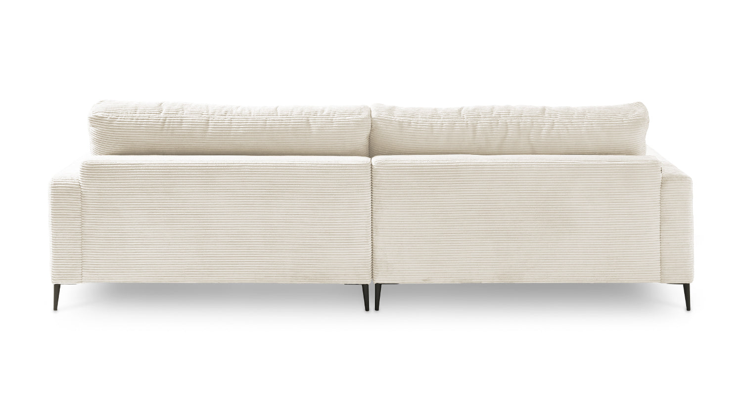 KAWOLA Ecksofa CARA Sofa Cord cremeweiß