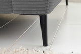 KAWOLA Ecksofa CARA Sofa Cord grau
