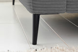 KAWOLA Ecksofa CARA Sofa Cord grau