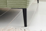KAWOLA Ecksofa CARA Sofa Cord olivgrün