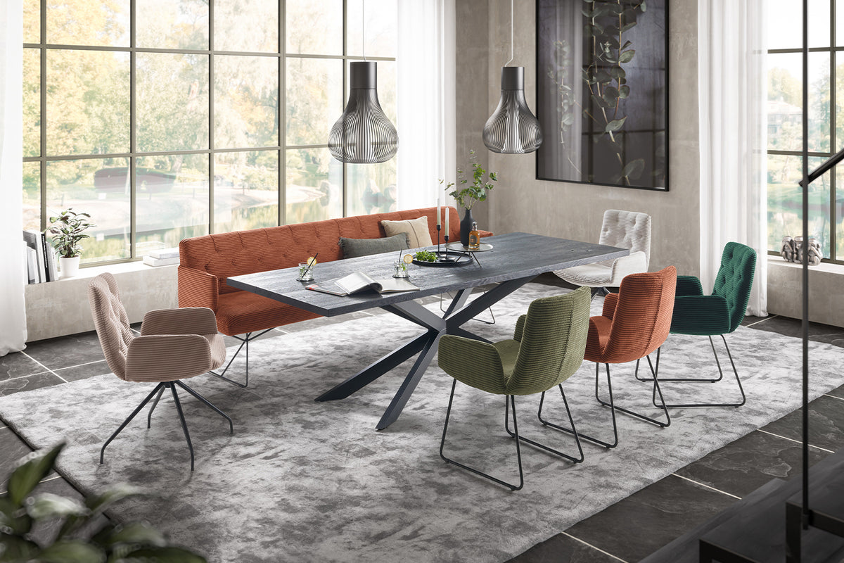 KAWOLA Esszimmerbank CHARME Cord rost