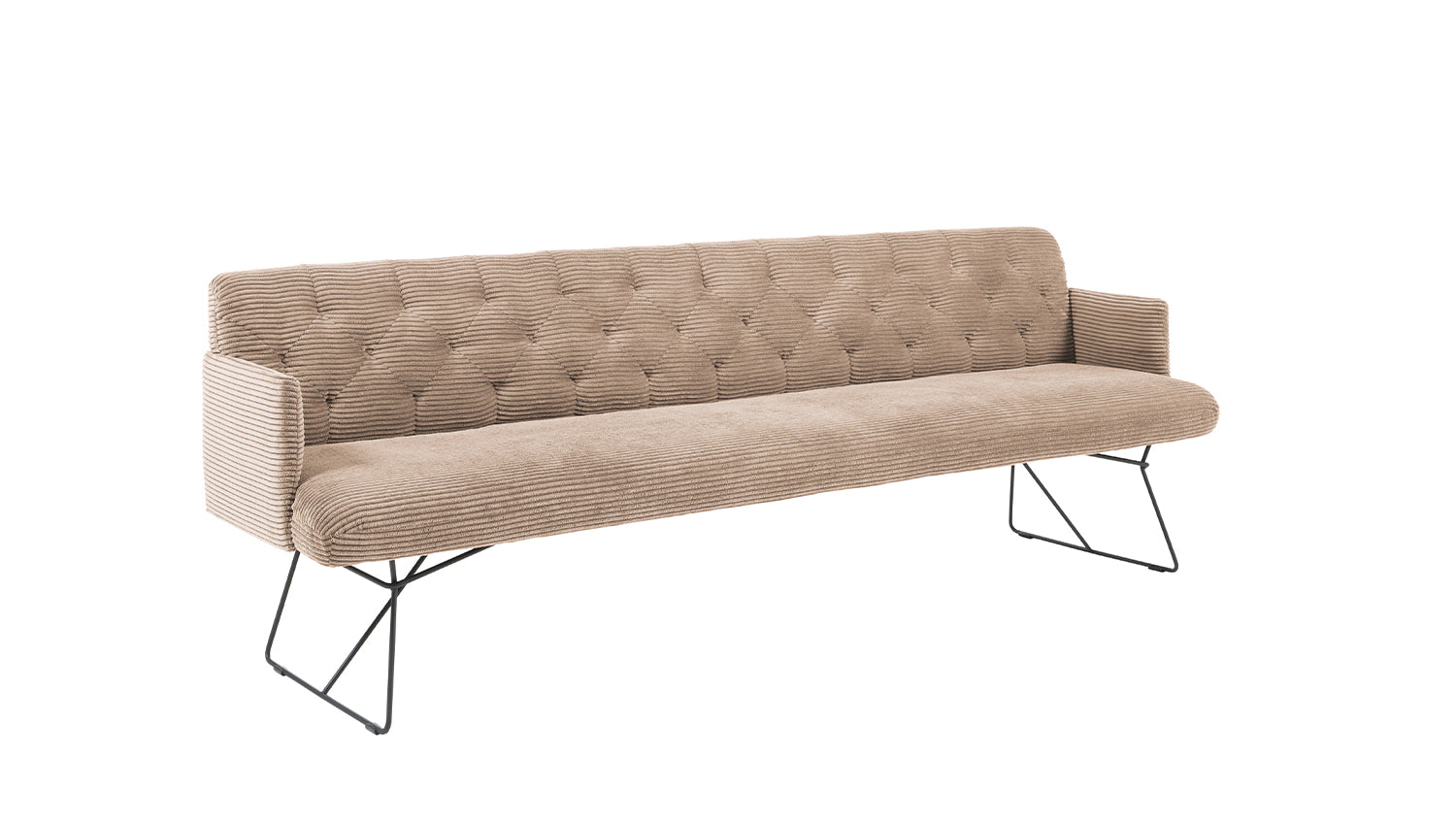 KAWOLA Esszimmerbank CHARME Cord taupe