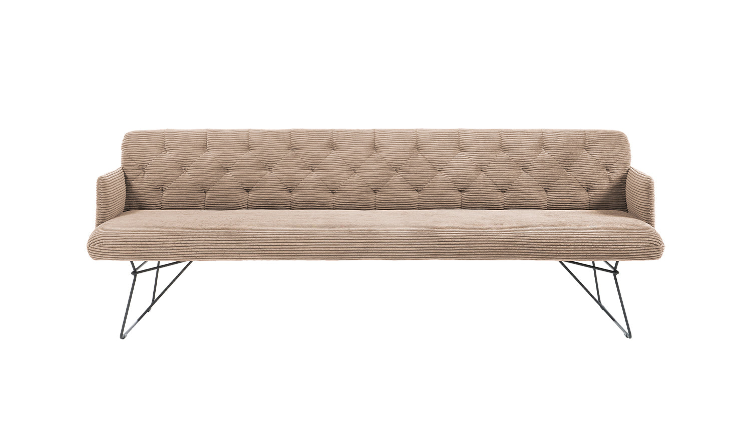 KAWOLA Esszimmerbank CHARME Cord taupe