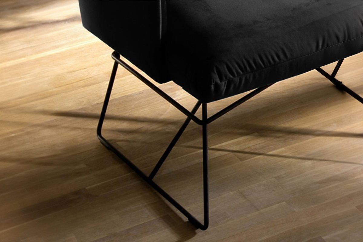 KAWOLA Esszimmerbank CHARME Velvet schwarz