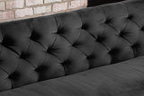 KAWOLA Esszimmerbank CHARME Velvet schwarz