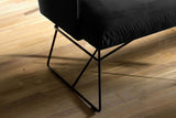KAWOLA Esszimmerbank CHARME Velvet schwarz