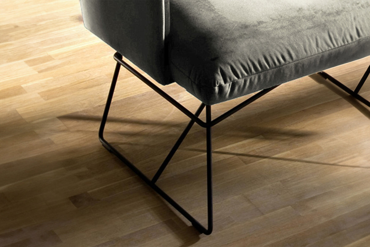 KAWOLA Esszimmerbank CHARME Velvet silber