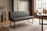 KAWOLA Esszimmerbank ELEEN Leder anthrazit, 2-Sitzer, 123 x 69