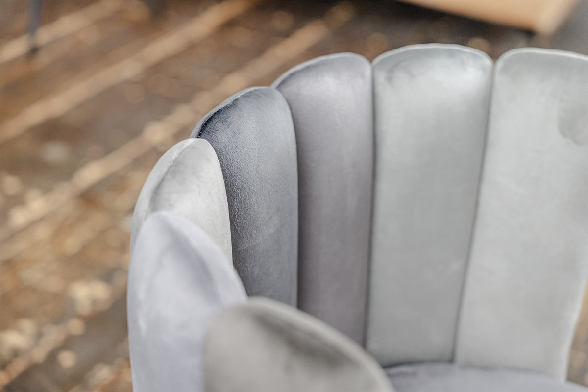 KAWOLA Esszimmerstuhl JADA Drehstuhl Velvet grau